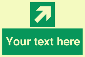 Custom Arrow Top Right Sign